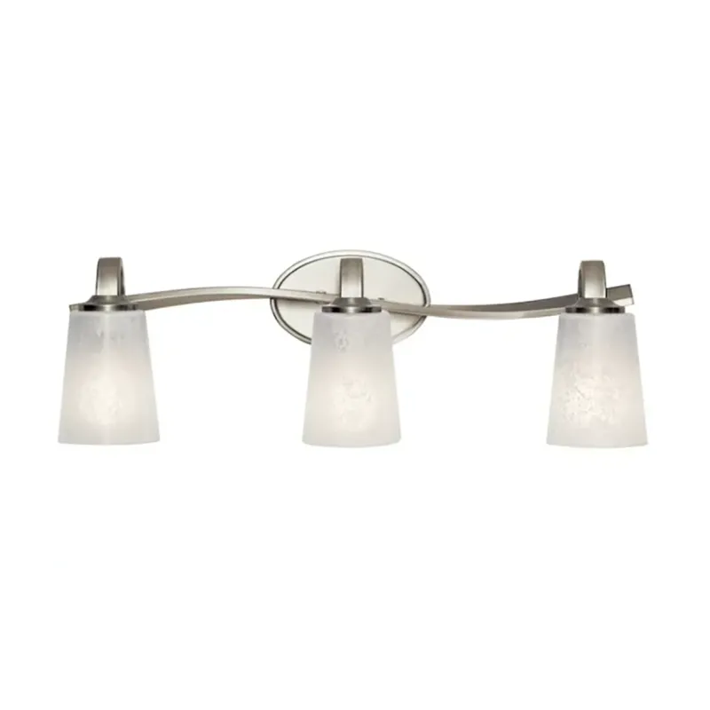 Kichler Lighting 3-Light Oxby Brushed Nickel Bathroom Vanity Light