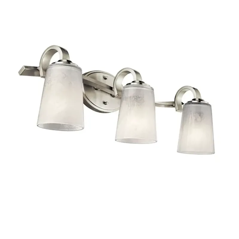 Kichler Lighting 3-Light Oxby Brushed Nickel Bathroom Vanity Light