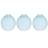 Blue Bubble Glass Globe Pendant Lamp Shades, 7.16 in., 2.25 in. Lip Fitter, Set of 3