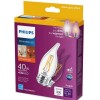 Philips 40 W Equivalent 300 Lumen B11 Soft White Dimmable LED Bulb - 3 Pack