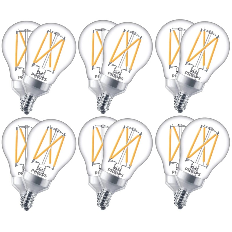 Philips LED Clear Dimmable, Warm Glow Effect A15 Light Bulb - Pack of 2