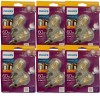 Philips LED Clear Dimmable, Warm Glow Effect A15 Light Bulb - Pack of 2