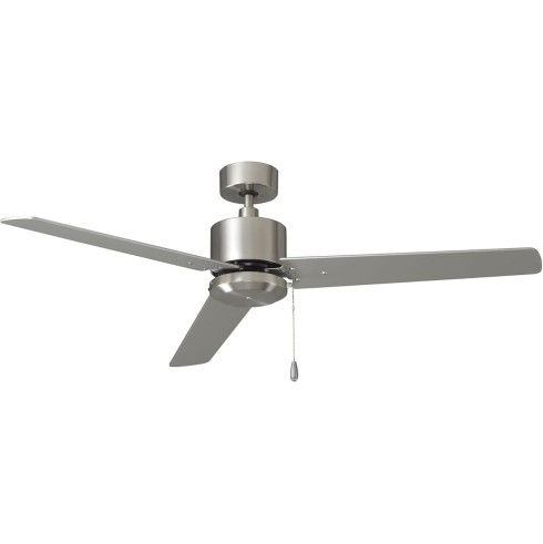RP Lighting Aldea III 52-Inch 3 Blade Indoor Ceiling Fan, Brushed Nickel