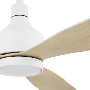 Ryland 52 in. Smart Indoor/Outdoor Matte White Ceiling Fan Adjustable White LED