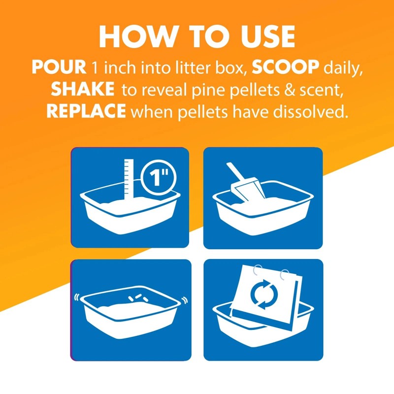 ~ Reach Us For Pallet Pricing ~ Feline Pine Platinum Non-Clumping Cat Litter Arm & Hammer - 18lb.