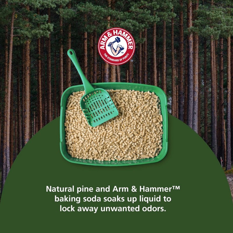 ~ Reach Us For Pallet Pricing ~ Feline Pine Platinum Non-Clumping Cat Litter Arm & Hammer - 18lb.