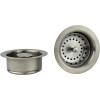 Keeney Double Bowl Kitchen Sink Strainer and Garbage Disposal Flange Set, Brushed Nickel
