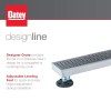 Oatey Designline 28 in. Stainless Steel Linear Shower Drain Wedge Wire Grate