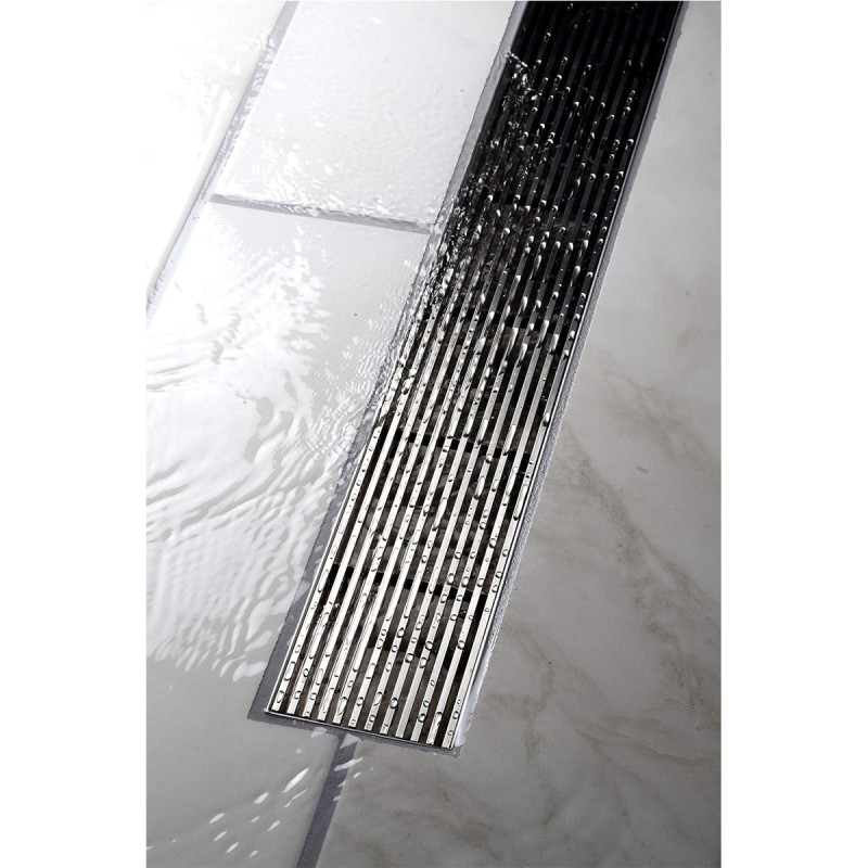 Oatey Designline 32 in. Stainless Steel Linear Shower Drain Wedge Wire Grate