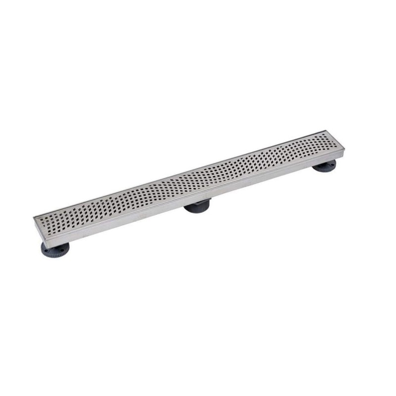 Oatey Designline 28 in. Stainless Steel Linear Shower Drain Wave Grate