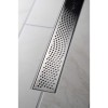 Oatey Designline 28 in. Stainless Steel Linear Shower Drain Wave Grate