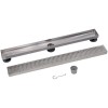 Oatey Designline 28 in. Stainless Steel Linear Shower Drain Wave Grate