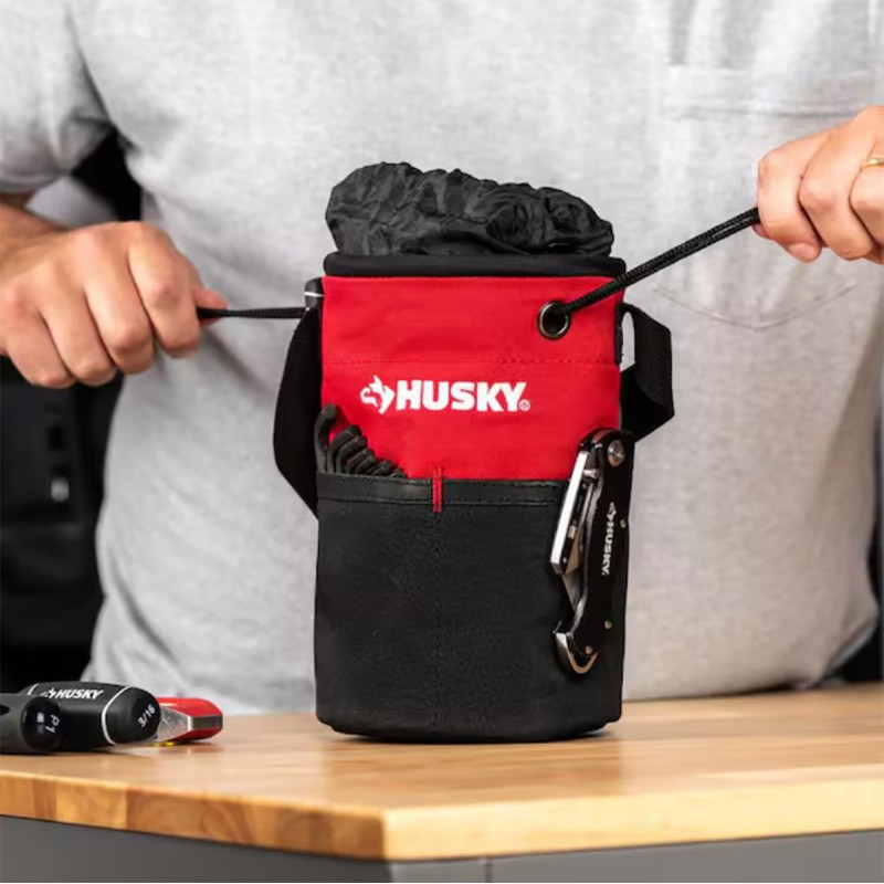 Husky 5 in. 10 Pocket Utility Sack Tool Bag