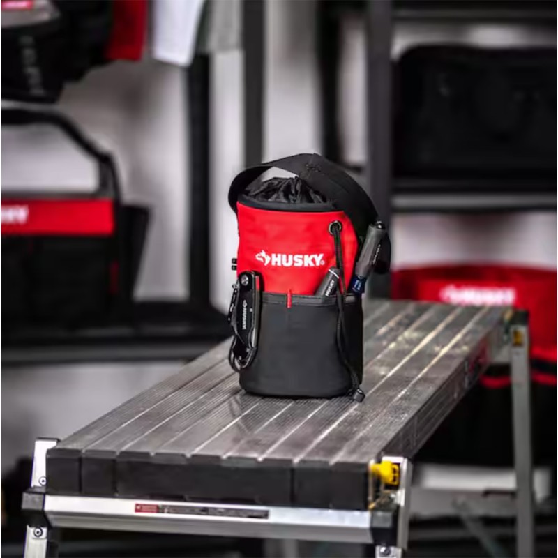 Husky 5 in. 10 Pocket Utility Sack Tool Bag