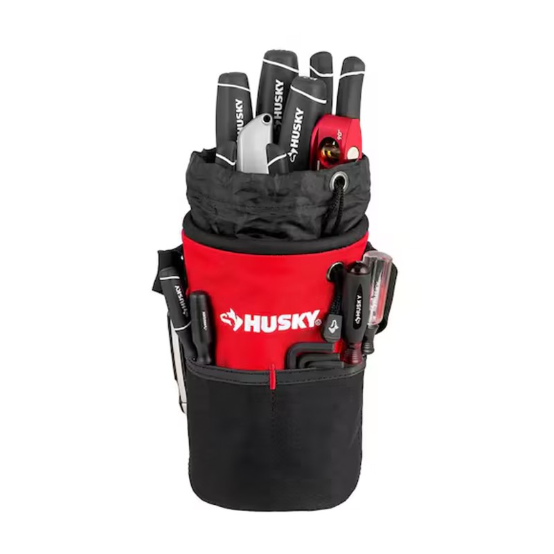 Husky 5 in. 10 Pocket Utility Sack Tool Bag