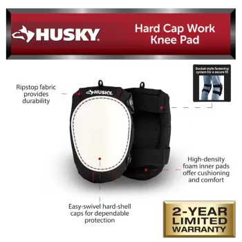 Husky Hard Cap Work Knee Pads (1-pair)