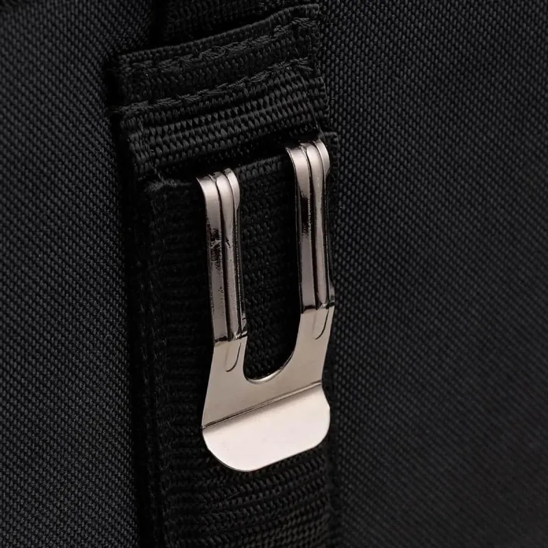 Husky 7 in. 3-Pocket Clip On Tool Belt Pouch