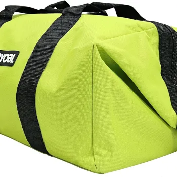 RYOBI Contractor Canvas Tool Bag Large Green Black Soft Side