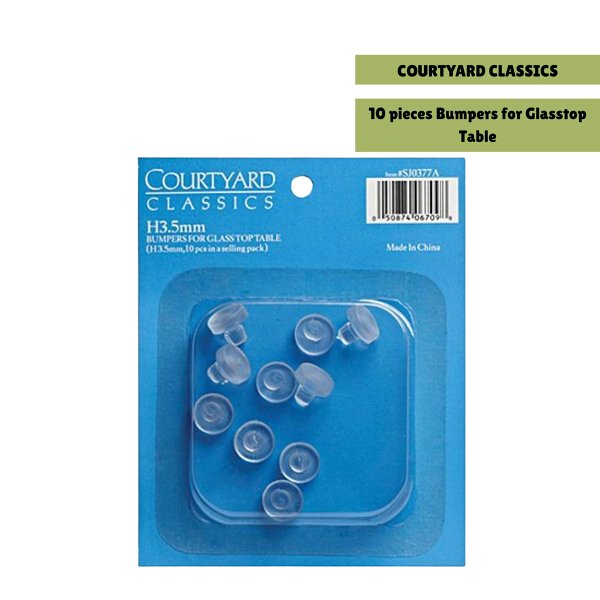 Glass Top Table Bumper ‎SJ0377A - 10 Piece/Pack