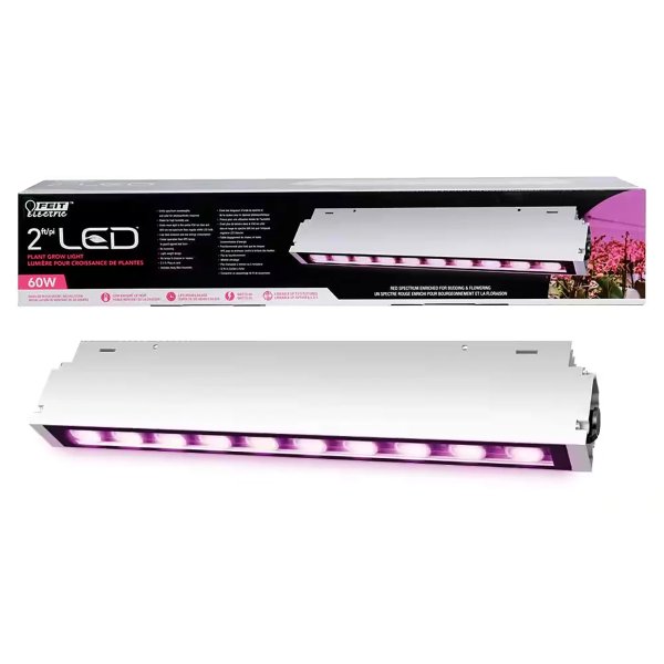Feit Electric 2 ft. 60-Watt Heavy-Duty White Hydroponic LED Non-Dimmable Indoor