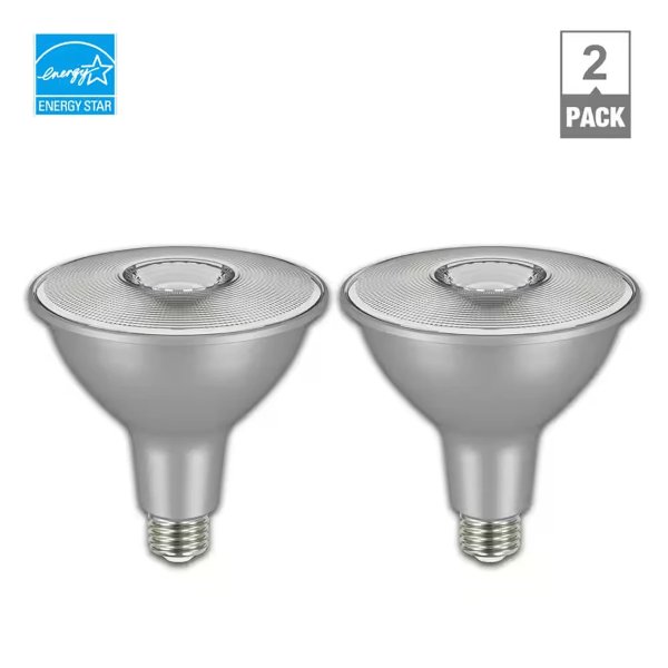 EcoSmart 120-Watt Equivalent PAR38 LED flood Light Bulb (2pk)