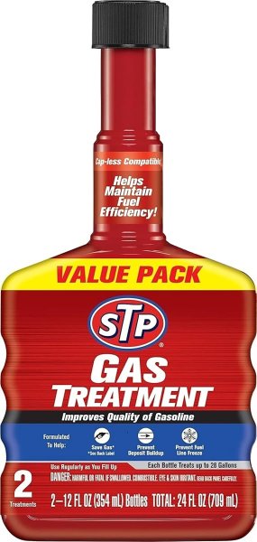 STP Gas Treatment Fuel System Cleaner 12oz x 2 (24oz Total) | Prevents Deposits
