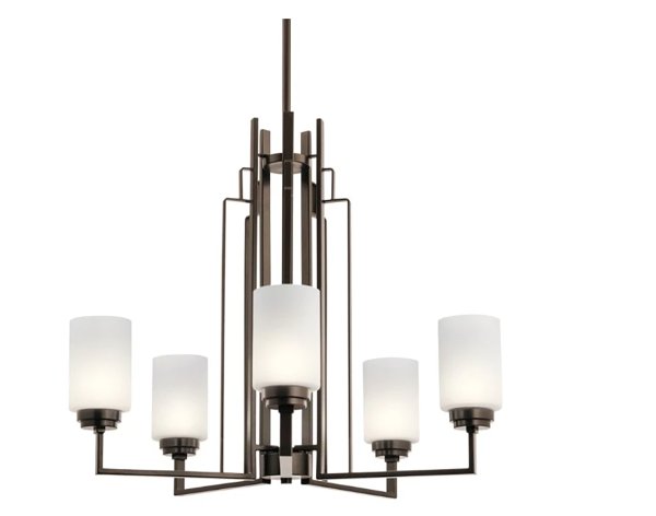 Kichler 44010 Harvey 5 Light 21-1/4" Wide Chandelier in Bronze