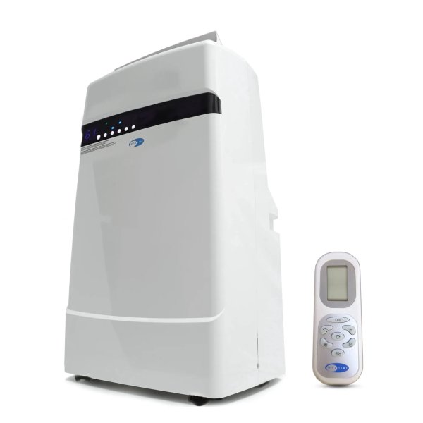 Whynter ARC-12SD 12 000 BTU Dual Hose Portable Air Conditioner  up to 500 Sq. Ft.  Dehumidifier & Fan  Remote Control  Home & Office  White