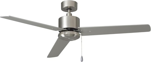 RP Lighting Aldea III 52-Inch 3 Blade Indoor Ceiling Fan, Brushed Nickel