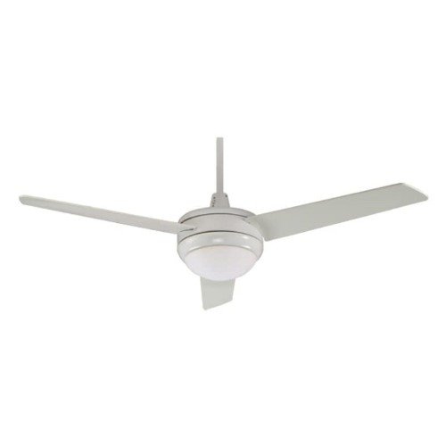 Contempo 50" 3 Blade Indoor Ceiling Fan with Integrated LED Light Kit (White / White)