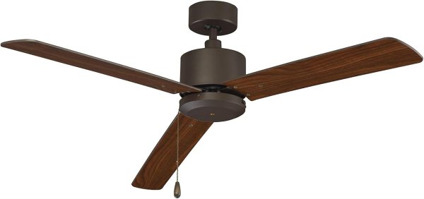 RP Lighting Aldea III 52-Inch 3 Blade Indoor Ceiling Fan, Walnut