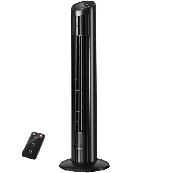Tower Fan for Bedroom, Voice Control Standing Fan with Remote
