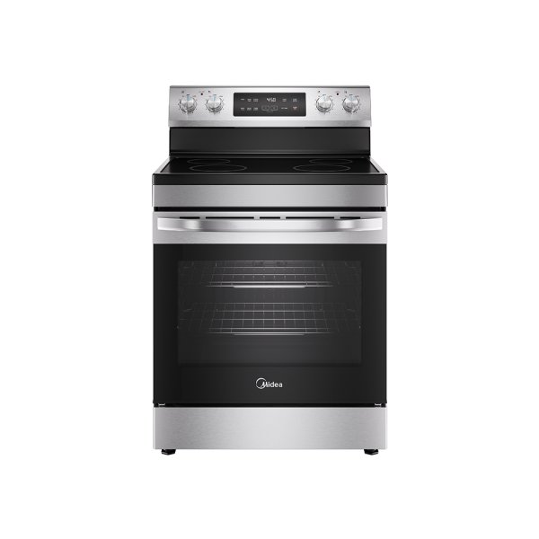 Midea 6.3 cu. ft. 4-Element Freestanding Electric Range with Steam Cleaning MER30S2AST