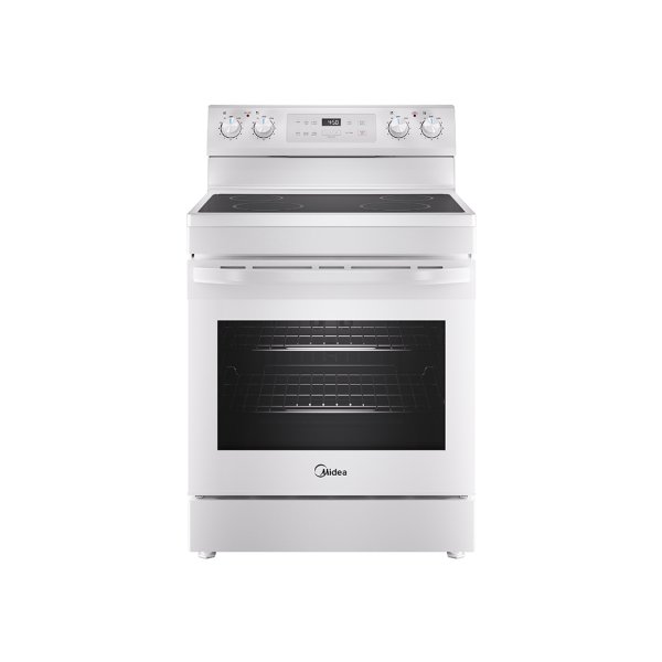 Midea 6.3 cu. ft. 4-Element Freestanding Electric Range with Steam Cleaning MER30S2AWW