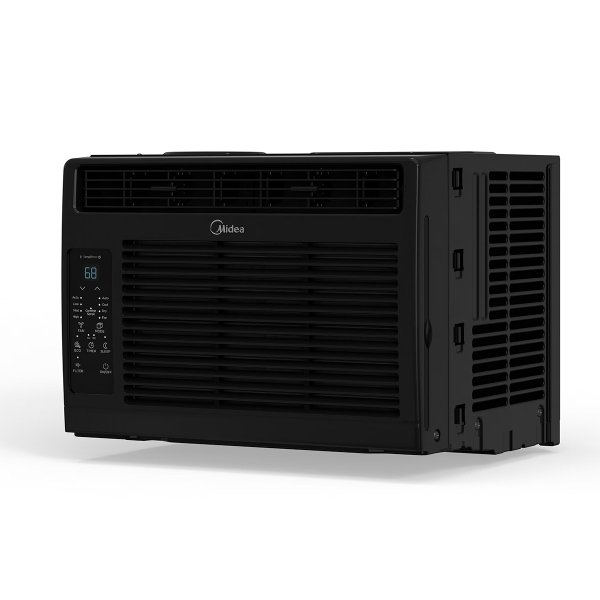 Midea 6,000 BTU 115V Window Air Conditioner with Comfort Sense Remote, up to 250 Sq. ft., Black