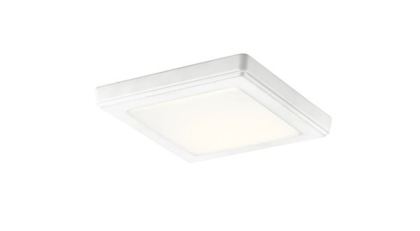 Kichler Zeo 7" Wide Edge Lit Led Flush Mount Square Ceiling Fixture