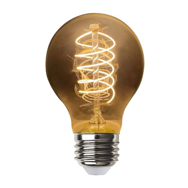 EcoSmart 40-Watt Equivalent A19 Energy Star and CEC Dimmable Fine Bendy LED Light Bulb Daylight (2-Pack)