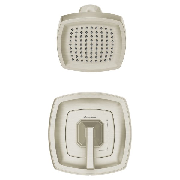 American Standard TU612.507.295 Crawford Shower Only Trim Package with 1.8 GPM Single Function Shower Head Brushed Nickel Showers Shower Only Pressure