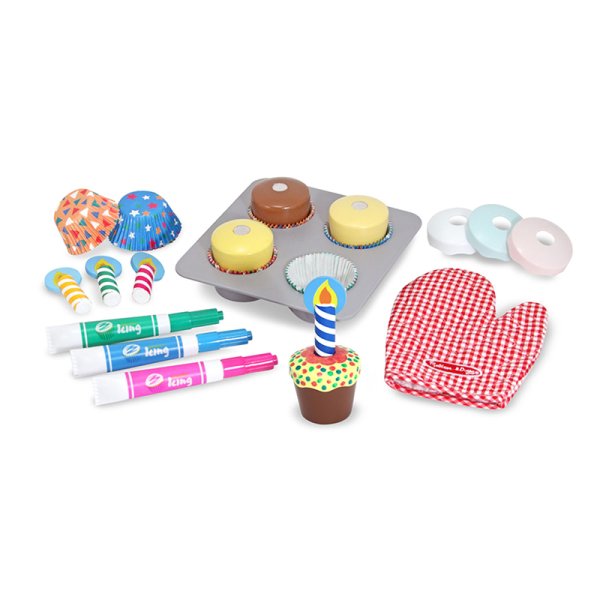 Melissa & Doug - Bake & Decorate Cupcake Set as Picture Shown