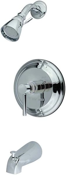 Kingston Brass KB2631DL Concord Diverter Tub and Shower Faucet In Chrome