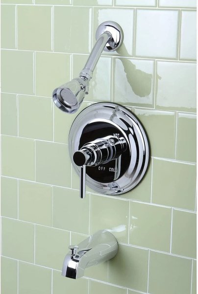 Kingston Brass KB2631DL Concord Diverter Tub and Shower Faucet In Chrome