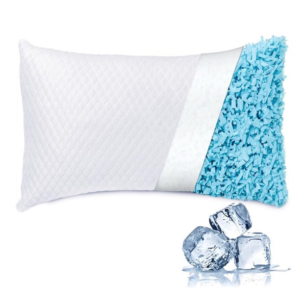 Ntcoco Cooling Shredded Memory Foam Bed Pillows - King Size 1 pc
